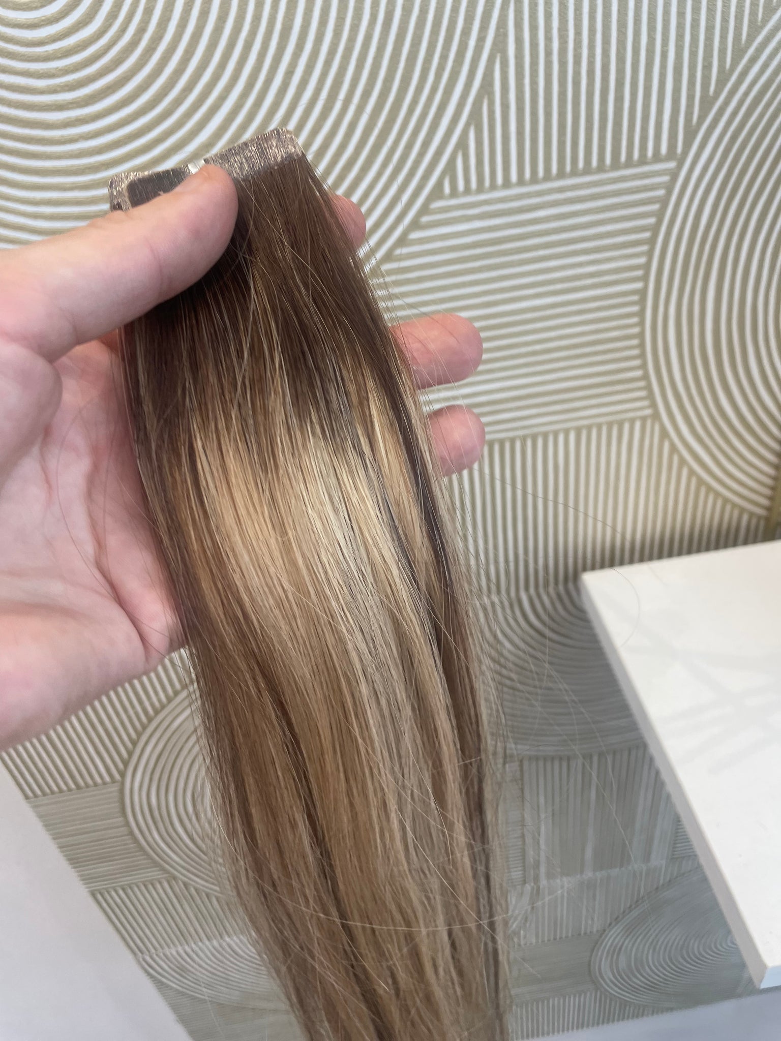 Extensions Tape 50 gram (2-5Q-6CB) 55 cm European hair