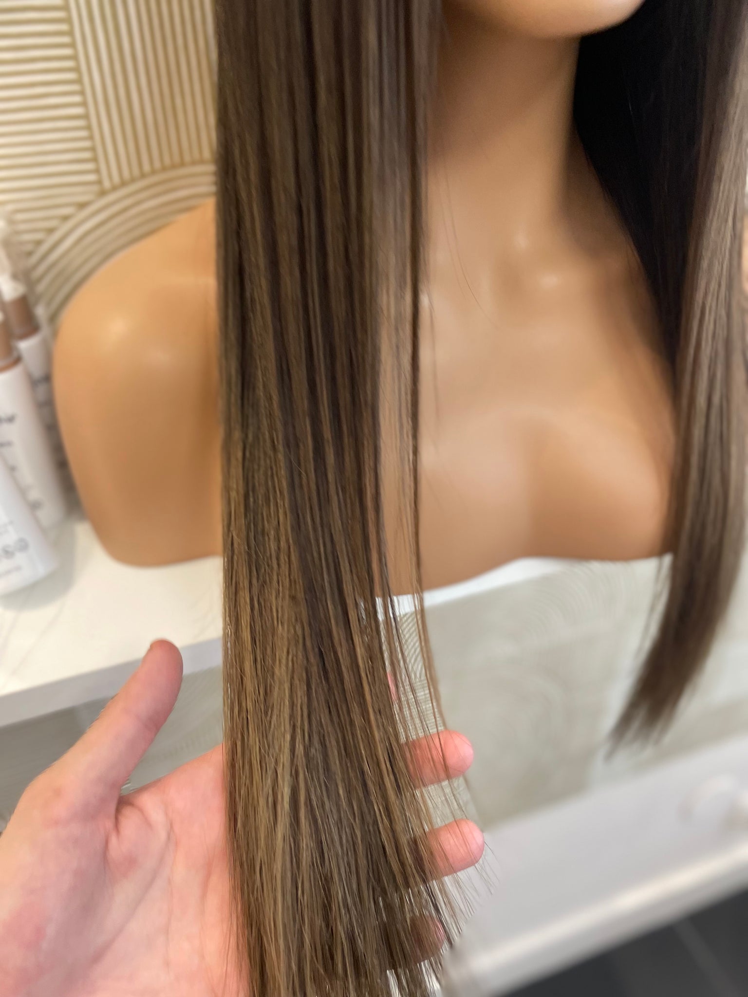 .naomie - illusion integral + lace top  / 24 inch / 150 % Volume / European hair