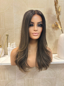 Eva - Integral + lace top  / 20 inch / 130 % Volume / European hair / small