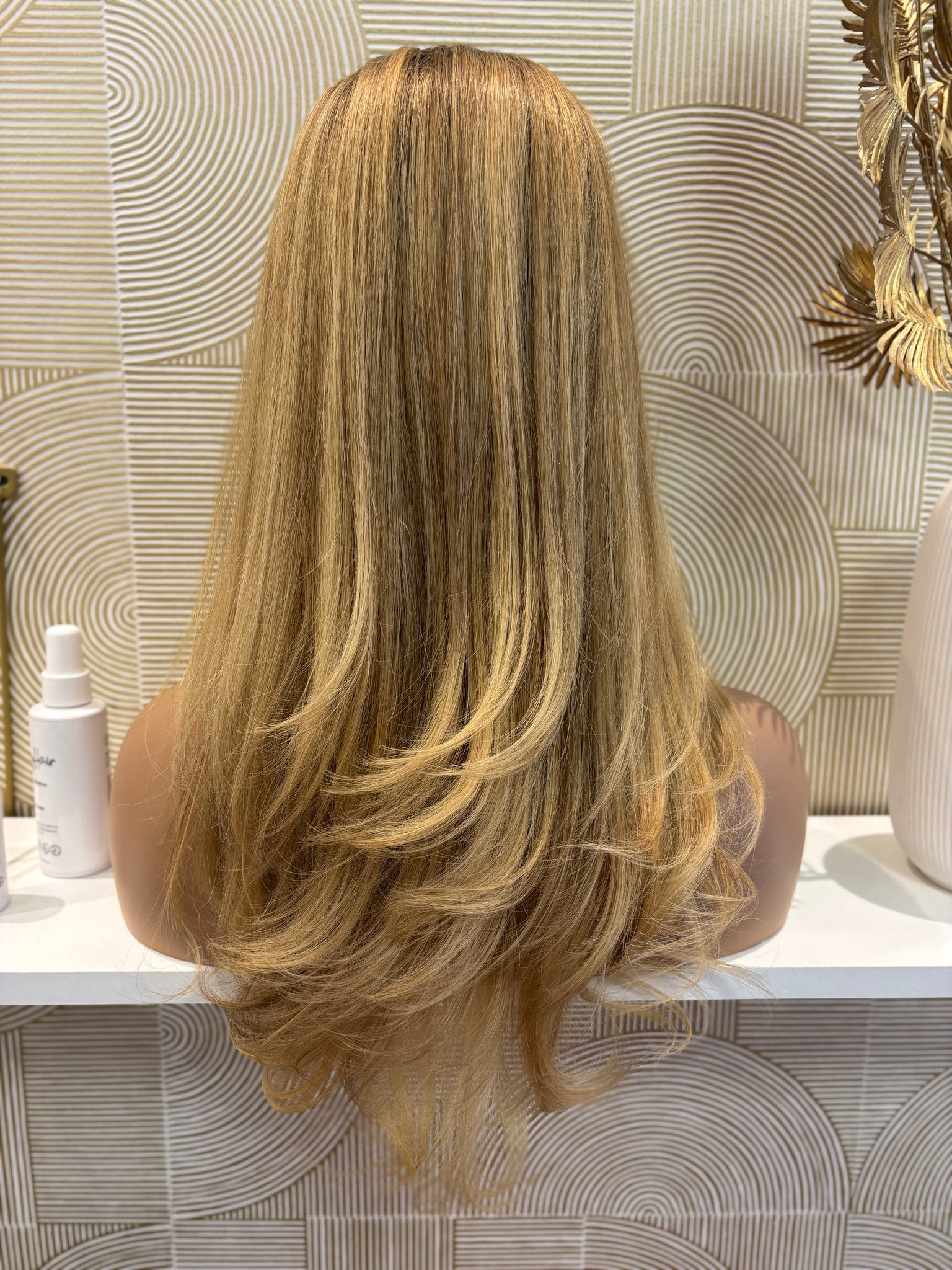 Camelia - Integral + lace top  / 18 inch / 150 % Volume / mongolian hair / small