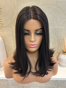 Lana - Integral + lace top  / 16 inch / 150 % Volume / burmese hair